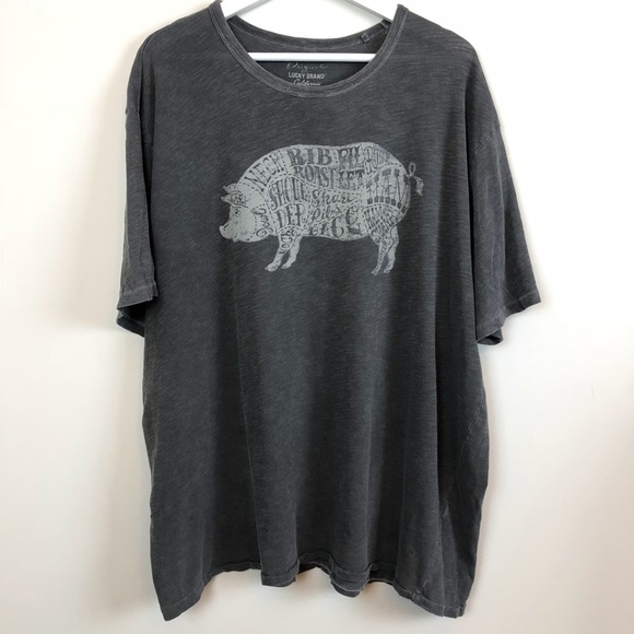 Lucky Brand Shirts 10 Closet Salelucky Chop Shop Acid Wash Pig
